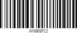 Código de barras (EAN, GTIN, SKU, ISBN): 'AN969F(2'