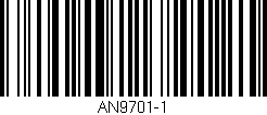 Código de barras (EAN, GTIN, SKU, ISBN): 'AN9701-1'