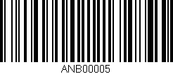 Código de barras (EAN, GTIN, SKU, ISBN): 'ANB00005'