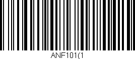 Código de barras (EAN, GTIN, SKU, ISBN): 'ANF101(1'