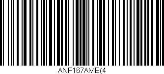 Código de barras (EAN, GTIN, SKU, ISBN): 'ANF167AME(4'