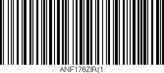 Código de barras (EAN, GTIN, SKU, ISBN): 'ANF176ZIR(1'