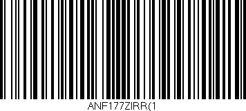 Código de barras (EAN, GTIN, SKU, ISBN): 'ANF177ZIRR(1'