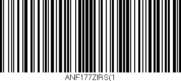 Código de barras (EAN, GTIN, SKU, ISBN): 'ANF177ZIRS(1'
