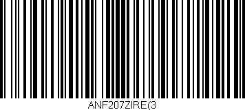 Código de barras (EAN, GTIN, SKU, ISBN): 'ANF207ZIRE(3'