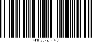 Código de barras (EAN, GTIN, SKU, ISBN): 'ANF207ZIRR(3'