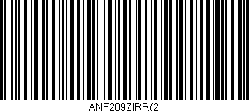 Código de barras (EAN, GTIN, SKU, ISBN): 'ANF209ZIRR(2'