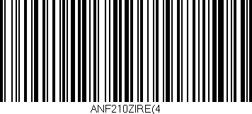Código de barras (EAN, GTIN, SKU, ISBN): 'ANF210ZIRE(4'