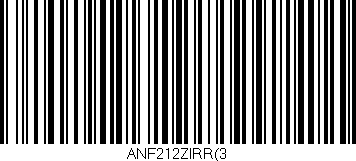 Código de barras (EAN, GTIN, SKU, ISBN): 'ANF212ZIRR(3'
