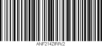 Código de barras (EAN, GTIN, SKU, ISBN): 'ANF214ZIRR(2'