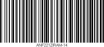 Código de barras (EAN, GTIN, SKU, ISBN): 'ANF221ZIRAM-14'