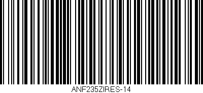 Código de barras (EAN, GTIN, SKU, ISBN): 'ANF235ZIRES-14'