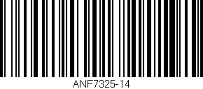 Código de barras (EAN, GTIN, SKU, ISBN): 'ANF7325-14'