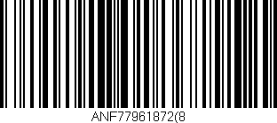 Código de barras (EAN, GTIN, SKU, ISBN): 'ANF77961872(8'
