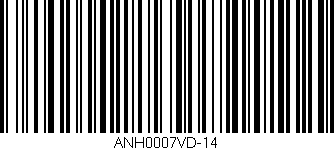 Código de barras (EAN, GTIN, SKU, ISBN): 'ANH0007VD-14'