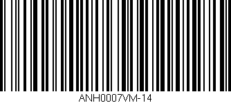 Código de barras (EAN, GTIN, SKU, ISBN): 'ANH0007VM-14'