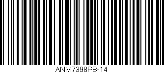 Código de barras (EAN, GTIN, SKU, ISBN): 'ANM7398PB-14'