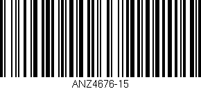 Código de barras (EAN, GTIN, SKU, ISBN): 'ANZ4676-15'