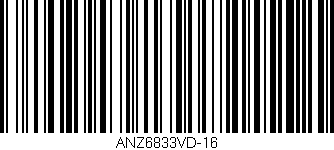 Código de barras (EAN, GTIN, SKU, ISBN): 'ANZ6833VD-16'