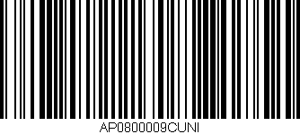 Código de barras (EAN, GTIN, SKU, ISBN): 'AP0800009CUNI'