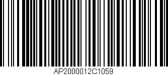 Código de barras (EAN, GTIN, SKU, ISBN): 'AP2000012C1059'