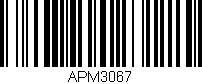 Código de barras (EAN, GTIN, SKU, ISBN): 'APM3067'