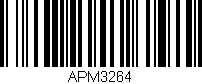 Código de barras (EAN, GTIN, SKU, ISBN): 'APM3264'