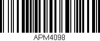 Código de barras (EAN, GTIN, SKU, ISBN): 'APM4098'