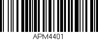 Código de barras (EAN, GTIN, SKU, ISBN): 'APM4401'