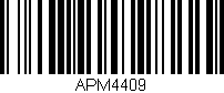 Código de barras (EAN, GTIN, SKU, ISBN): 'APM4409'