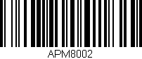 Código de barras (EAN, GTIN, SKU, ISBN): 'APM8002'