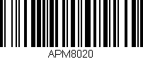 Código de barras (EAN, GTIN, SKU, ISBN): 'APM8020'