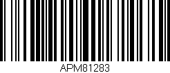 Código de barras (EAN, GTIN, SKU, ISBN): 'APM81283'