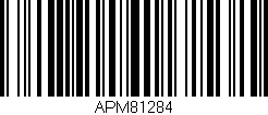 Código de barras (EAN, GTIN, SKU, ISBN): 'APM81284'