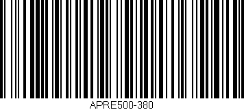 Código de barras (EAN, GTIN, SKU, ISBN): 'APRE500-380'