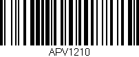Código de barras (EAN, GTIN, SKU, ISBN): 'APV1210'