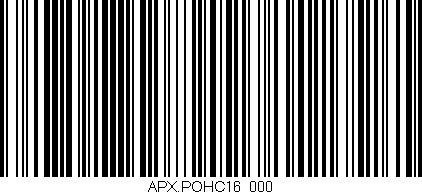 Código de barras (EAN, GTIN, SKU, ISBN): 'APX.POHC16/000'