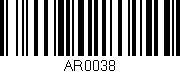 Código de barras (EAN, GTIN, SKU, ISBN): 'AR0038'