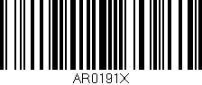 Código de barras (EAN, GTIN, SKU, ISBN): 'AR0191X'