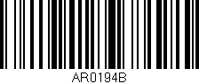 Código de barras (EAN, GTIN, SKU, ISBN): 'AR0194B'