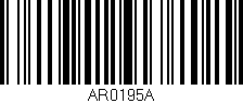 Código de barras (EAN, GTIN, SKU, ISBN): 'AR0195A'