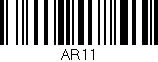 Código de barras (EAN, GTIN, SKU, ISBN): 'AR11'