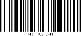 Código de barras (EAN, GTIN, SKU, ISBN): 'AR11162/0PN'