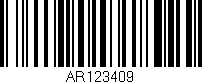 Código de barras (EAN, GTIN, SKU, ISBN): 'AR123409'