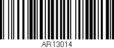 Código de barras (EAN, GTIN, SKU, ISBN): 'AR13014'