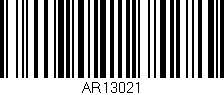 Código de barras (EAN, GTIN, SKU, ISBN): 'AR13021'