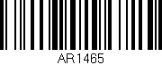 Código de barras (EAN, GTIN, SKU, ISBN): 'AR1465'