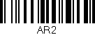 Código de barras (EAN, GTIN, SKU, ISBN): 'AR2'