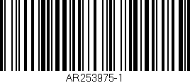 Código de barras (EAN, GTIN, SKU, ISBN): 'AR253975-1'