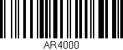 Código de barras (EAN, GTIN, SKU, ISBN): 'AR4000'